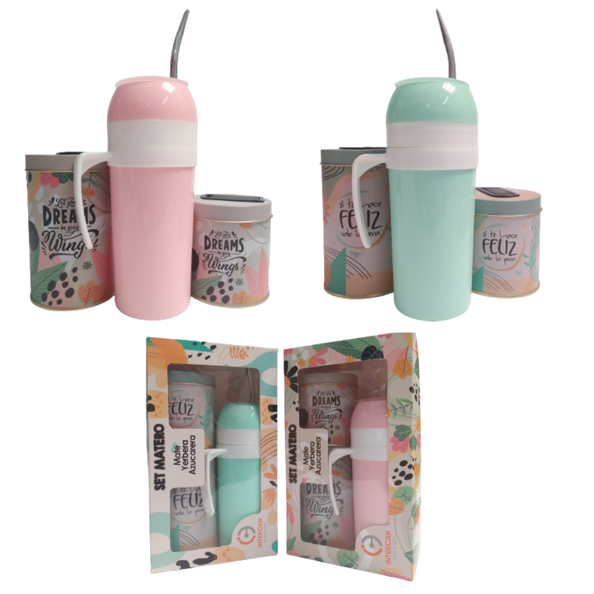 Promo Mate Autocebante Set 2 Latas Materas Litograf INTERCAN